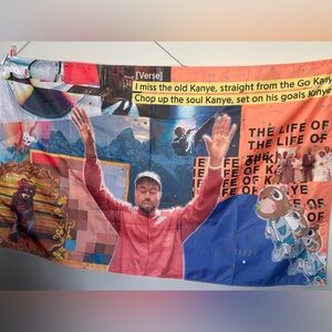 Yeezy Multicolor Artistic Tapestry Kanye West Flag